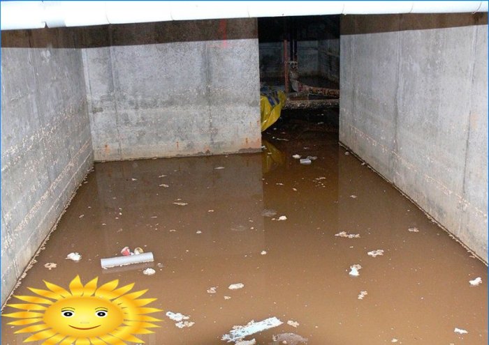 Поплава подрума бетонским подом