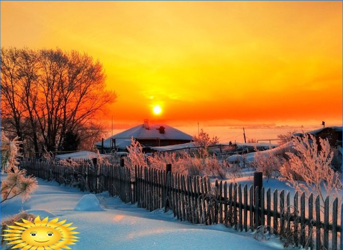 Збирка фотографија: Руска зима на селу